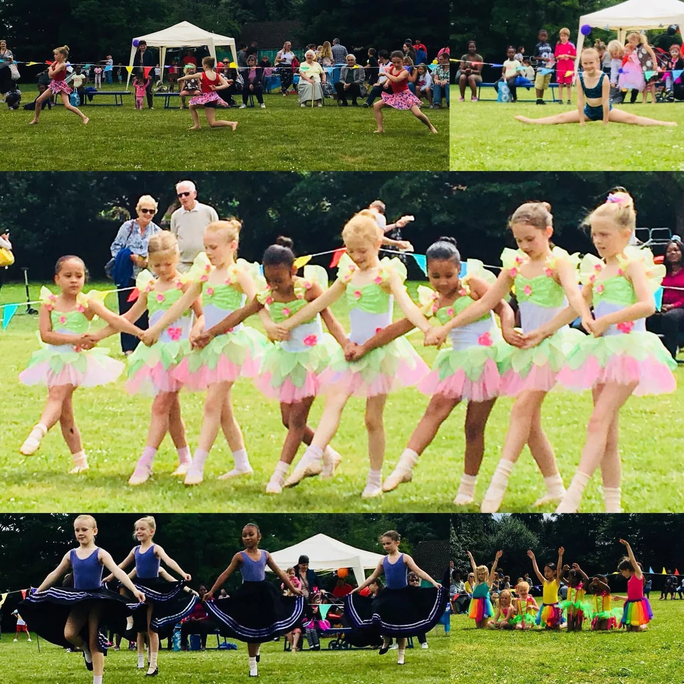 Dancers performing outdoors at a summer fete