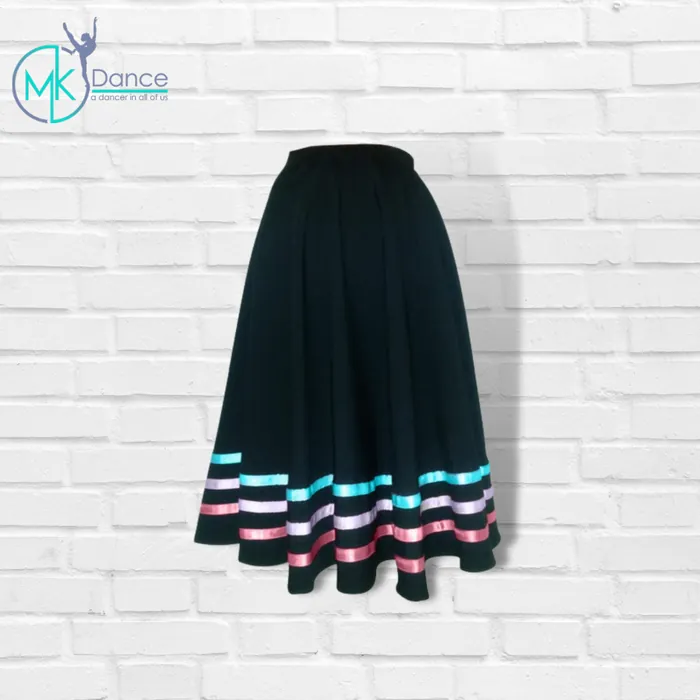 Character skirt with coloured ribbons